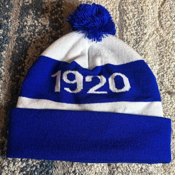 New Zeta Phi Beta Winter Knit Beanie w/Pompom - Picture 5 of 6